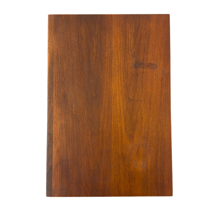 Merton Gershun for Dillingham Esprit Walnut Nightstand – Mid-Century Modern Side Table with Open Shelf