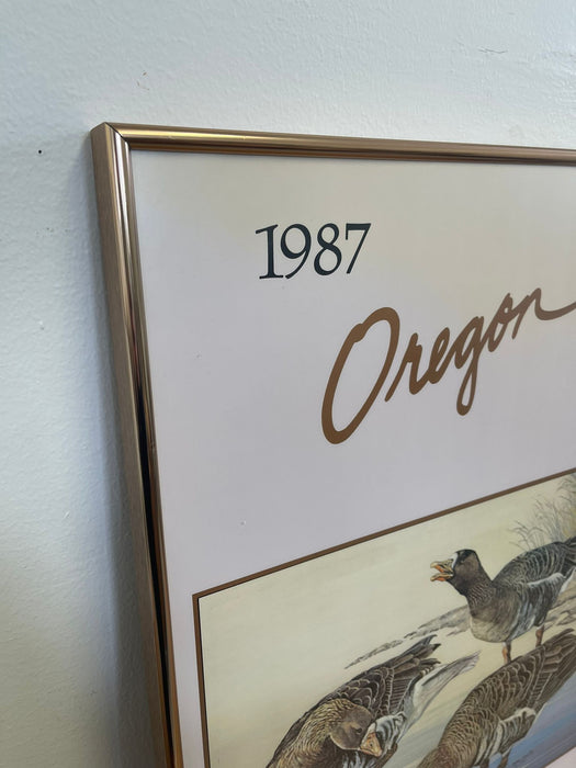 Vintage Oregon Waterfowl Print by Dorathy Smith.