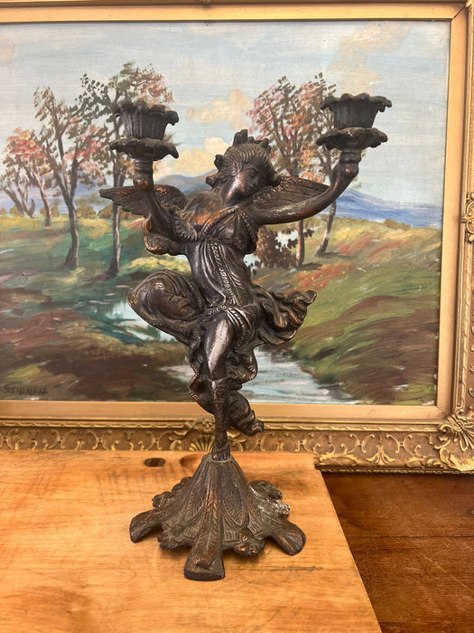 Vintage Lady Dancing decorative Candle holder Art Nouveau Style.