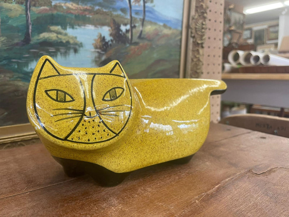 Vintage Mid Century Modern Italian Baldelli Ceramics Cat Coin Collector.