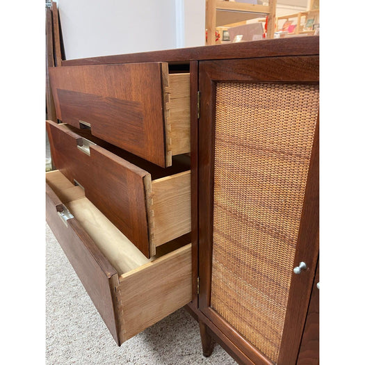 Vintage Mid Century Modern Six Drawer Lowboy Dresser or Credenza by American of Martinsville