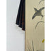 Bird Flying Through Flowers Scene Silk Painting With Art Deco Frame (Available by online purchase only)