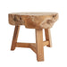 Brand New Solid Teak Wood Slab Accent Table or Plant Stand