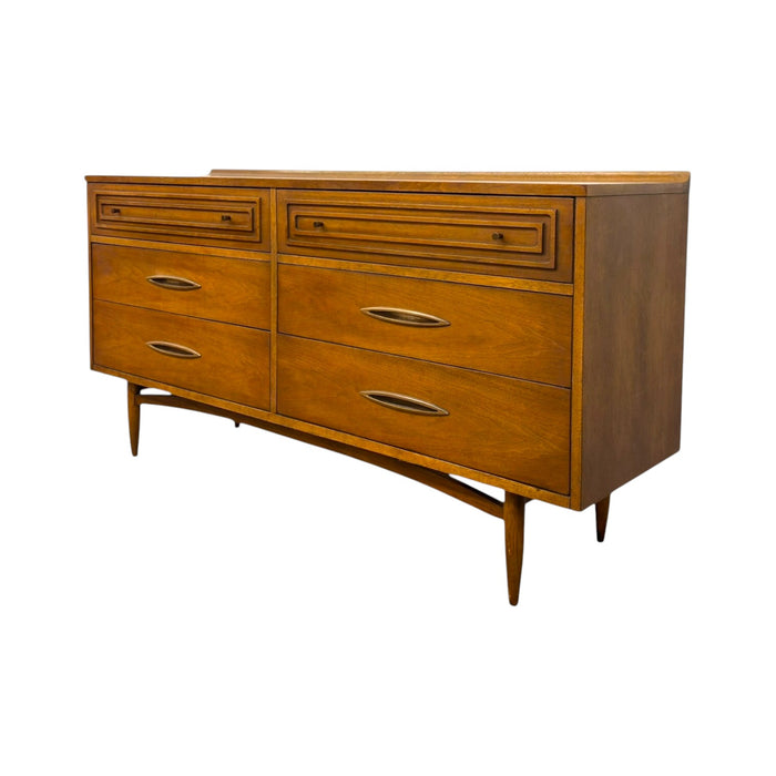 Vintage Mid-Century Modern Broyhill Premier Sculptra 6 Drawer Dresser.