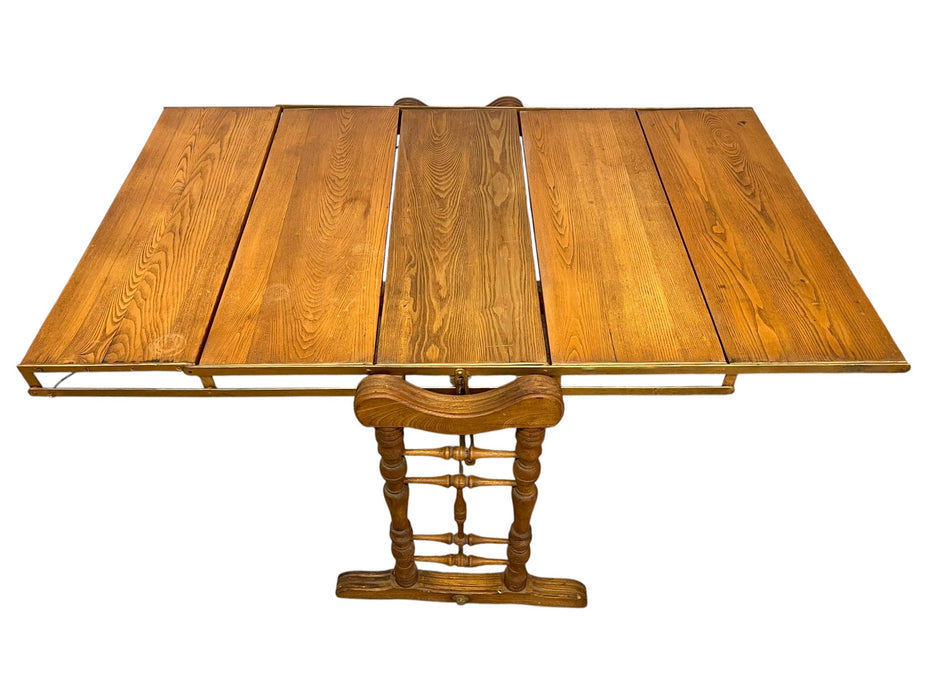 Antique Combination Table Co Folding Convertible Table Bookcase Patented 1893 Victorian Adjustable Shelving Unit.(Available by online purchase only)
