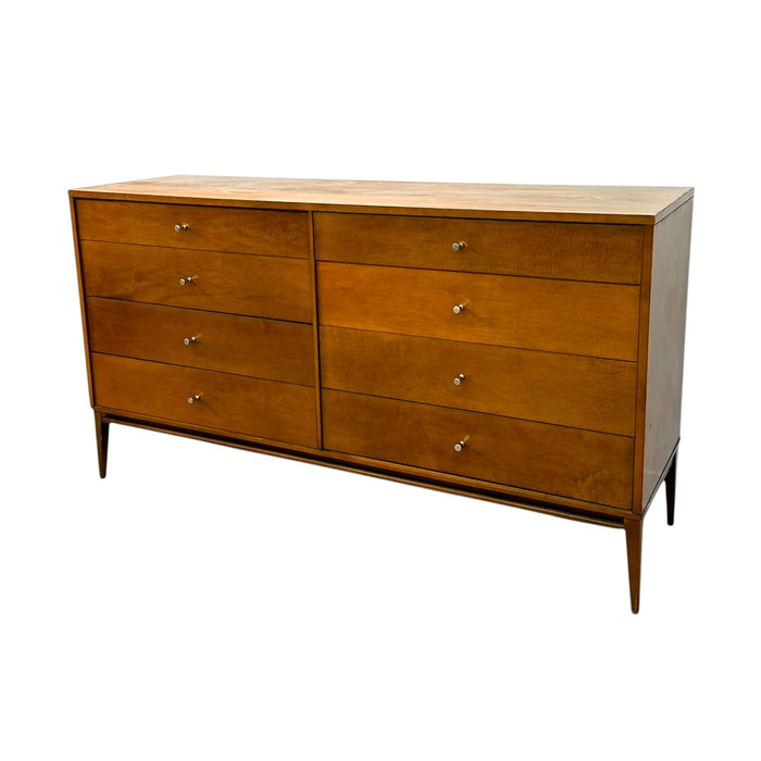 Paul McCobb Planner Group 8-Drawer Dresser for Winchendon Furniture – Mid-Century Modern Solid Maple Lowboy Credenza .(Available by online purchase only)