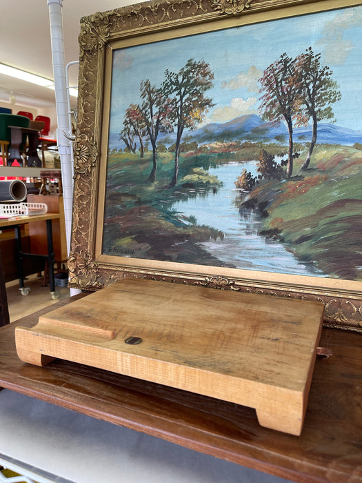Vintage Vermont Maple Butcher Block Cutting Board by Mountain Hardwood Adams Co., Dorset