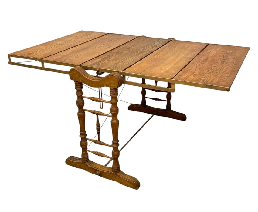 Antique Combination Table Co Folding Convertible Table Bookcase Patented 1893 Victorian Adjustable Shelving Unit.(Available by online purchase only)