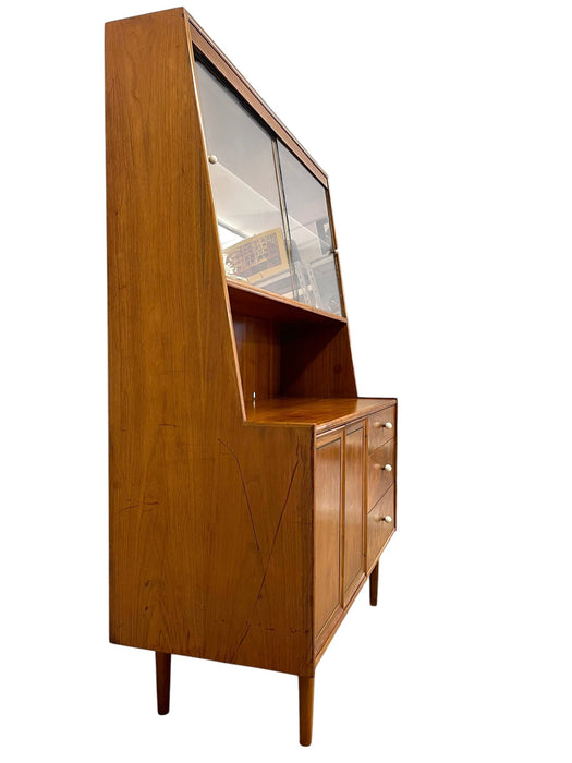 Vintage Mid Century Modern Kipp Stewart for Drexel Declaration China Cabinet Hutch.(Available by online purchase only)