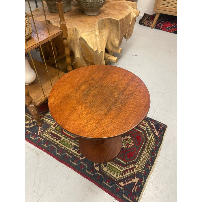 Vintage Mid Century Modern Atomic Circular Accent Side Table