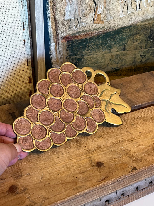 Vintage Mid Century Modern Style Trivet Triket. Possibly Brass