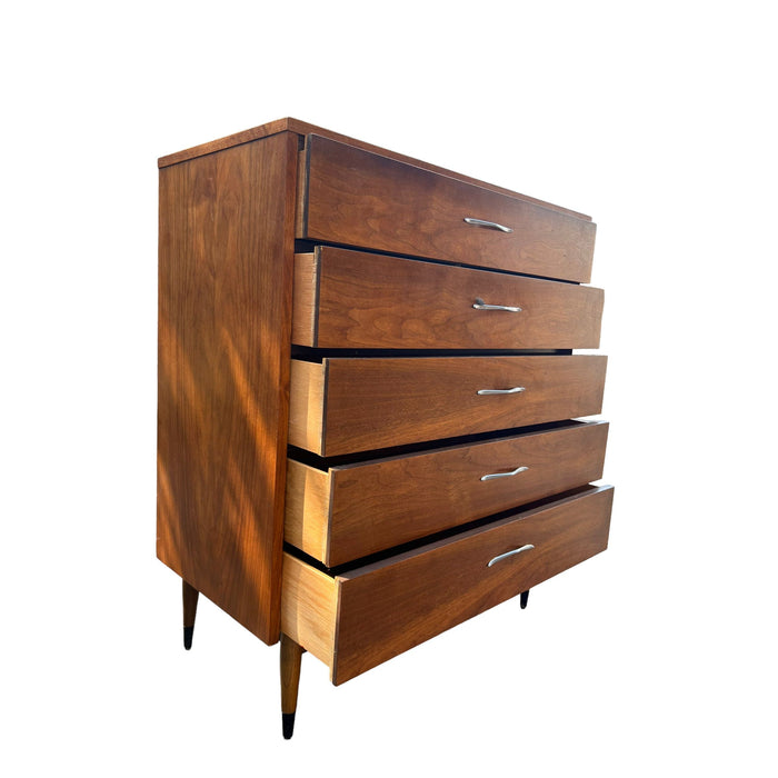 Vintage Mid Century Modern Dresser Dovetail Drawers by Andre Bus for Lane Furniture (Available for Online Purchase Only)