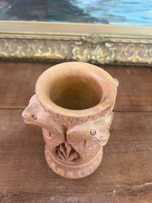 Vintage Hand carved Table/Desk Organizer. India Import.