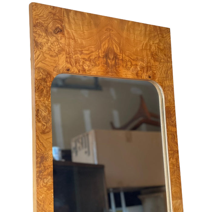 Vintage Mid Century Modern Burl wood Mirror by Lane Set of 2