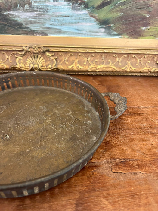 Old time Early second hand India Import possibly Brass Tray