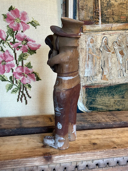 Vintage Handmade Pottery Musician Single Candle Holder(online purchase only)