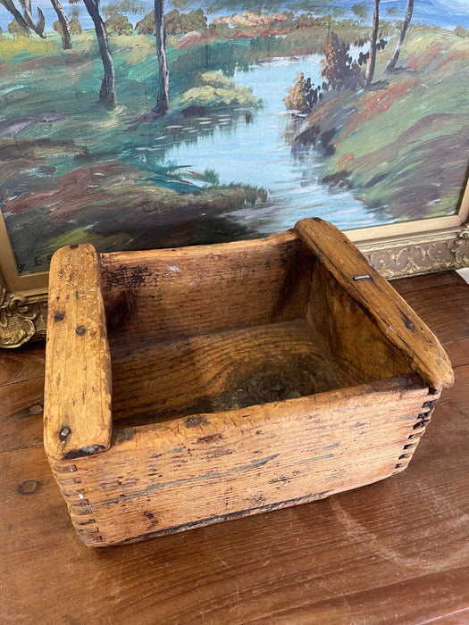 Handcrafted Primitive Dovetail Wooden Storage Box