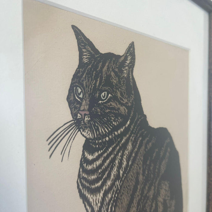 Carl Thiemann woodcut in colors, 1917, signed in Pencil.