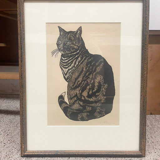 Carl Thiemann woodcut in colors, 1917, signed in Pencil.