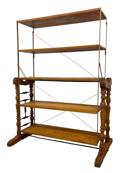 Antique Combination Table Co Folding Convertible Table Bookcase Patented 1893 Victorian Adjustable Shelving Unit.(Available by online purchase only)