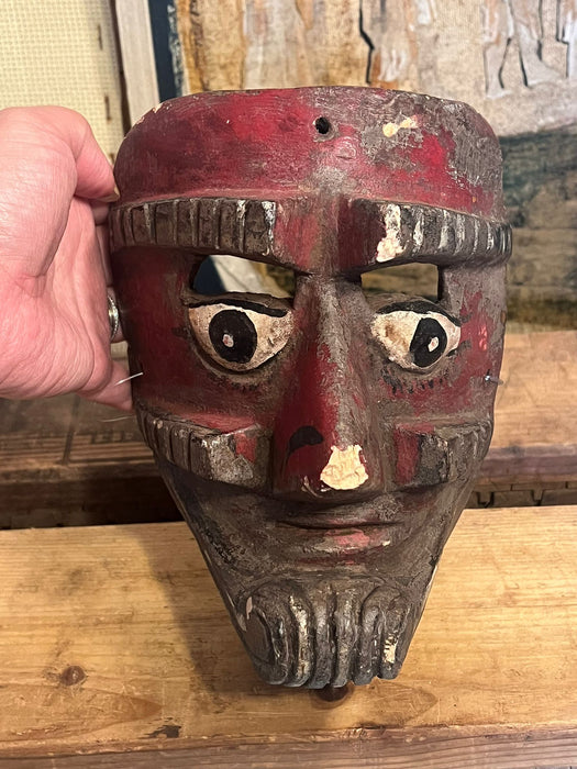 Primitive hand carved and handmade Mask (Online purchase only)