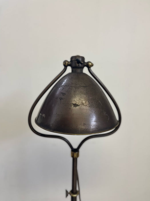 Vintage Floor Lamp With Attached Astray and Match Holder