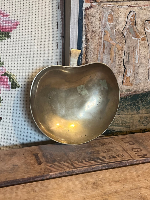 Vintage possibly  brass apple shaped Trinket Dish