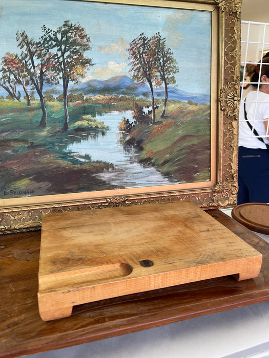 Vintage Vermont Maple Butcher Block Cutting Board by Mountain Hardwood Adams Co., Dorset