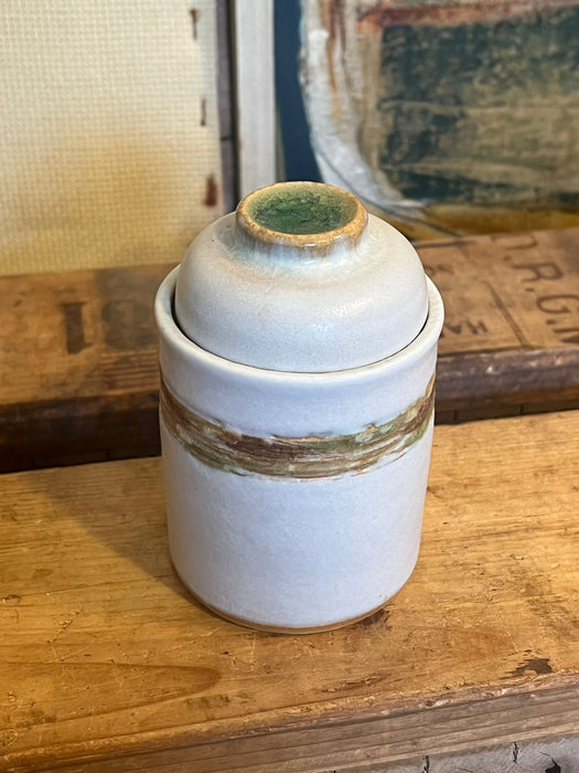 Signed Antique glazed studio pottery.