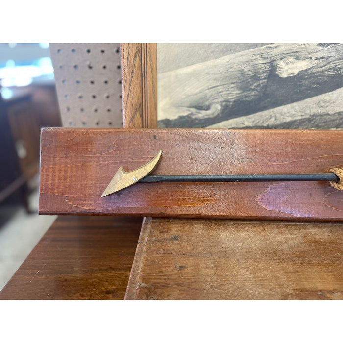 Vintage Whaling Harpoon Decorative Reproduction on Wood Backing
