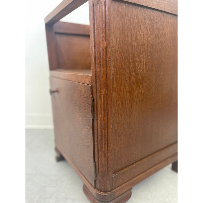 Vintage Art Deco Style End Table With Possibly Marble or StoneTop