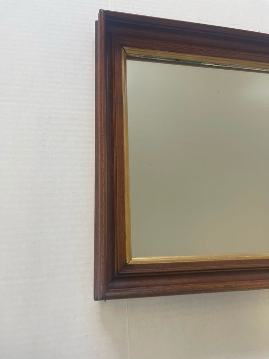 Antique Style Wall Mirror With Wood Frame.