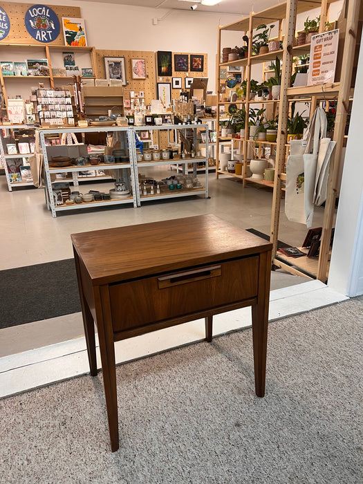 Vintage Mid Century Modern Solid Walnut Dresser and End Table Set  Dovetailed Drawers by United Furniture