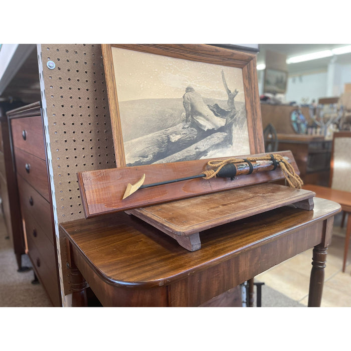 Vintage Whaling Harpoon Decorative Reproduction on Wood Backing