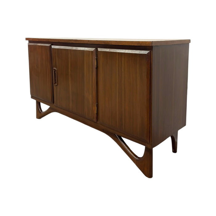 Vintage Mid-Century Modern Sideboard Credenza with Adrian Pearsall Style Base