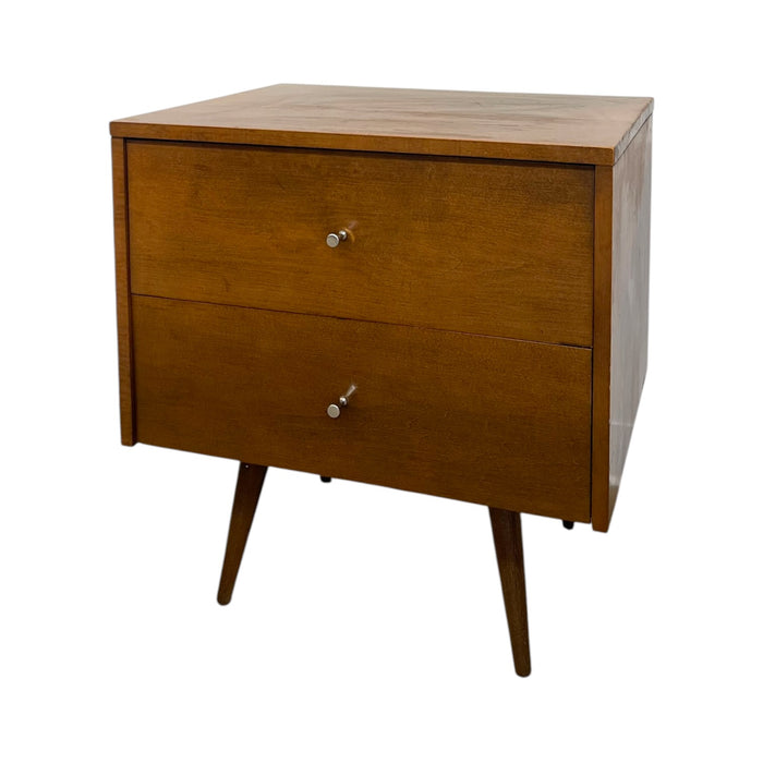 Paul McCobb Planner Group 2-Drawer Nightstand for Winchendon Furniture – Mid-Century Modern Solid Maple End Table Side Chest (Available by online purchase only)