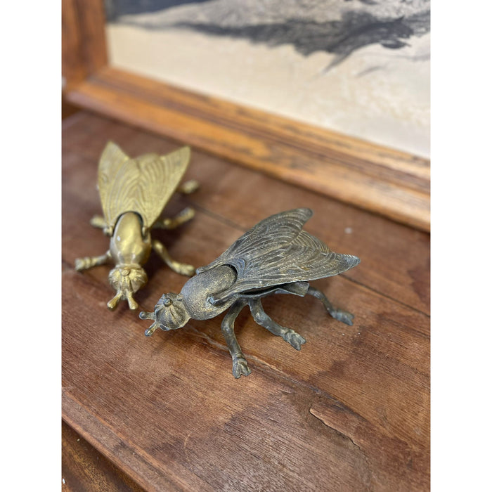 Pair of Vintage Fly Ashtrays