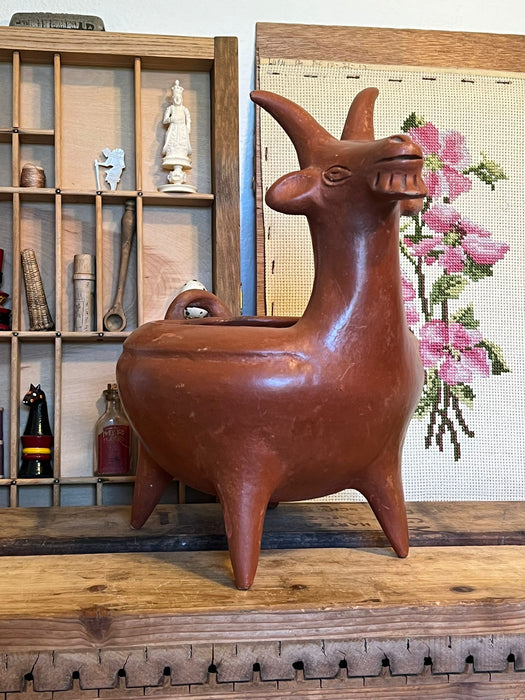 Vintage Pottery Goat Planter  (Available by Online Purchase Only)