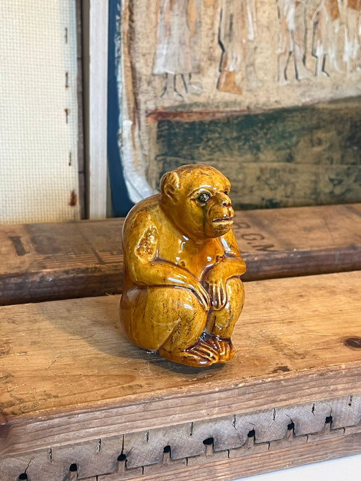 Glazed pottery Chimp ( Online purchase only)