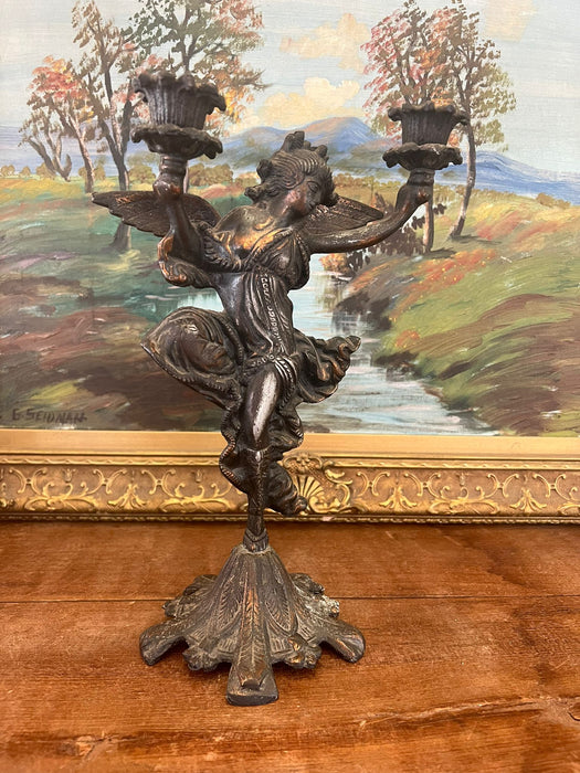 Vintage Lady Dancing decorative Candle holder Art Nouveau Style.