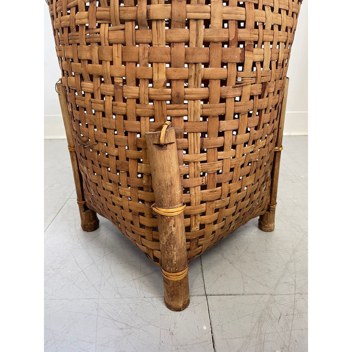Vintage Rattan Woven Basket