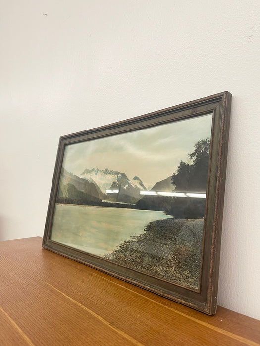 Vintage Framed Tinted Landscape Photo