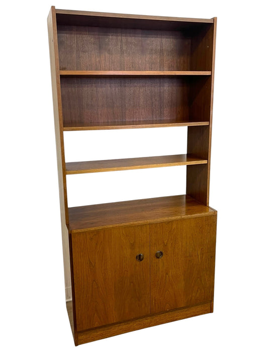 Vintage Mid Century Modern Van Pelt Belgian Cabinet Bookcase Hutch.