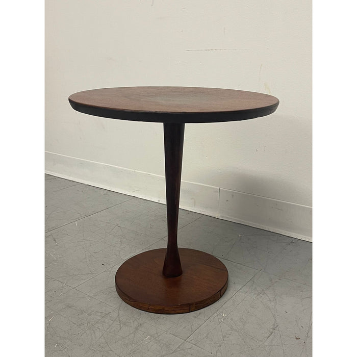 Vintage Mid Century Modern Atomic Circular Accent Side Table