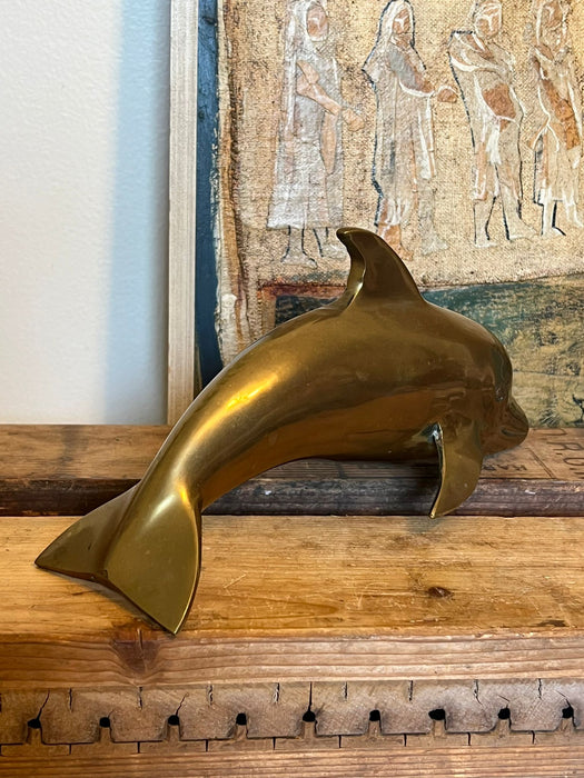 Vintage Brass mid century modern modern Dolphin Figurines ( online purchase only)