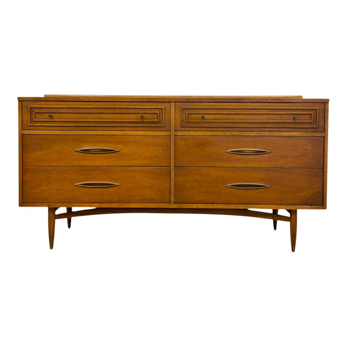 Vintage Mid-Century Modern Broyhill Premier Sculptra 6 Drawer Dresser.