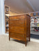 Early 20th Century Neoclassical Style Inlaid Mahogany Tall Chest with Brass Pulls