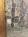 Early 20th Century Painting of Monk at Monastery Entrance Framed Architectural Religious Scene