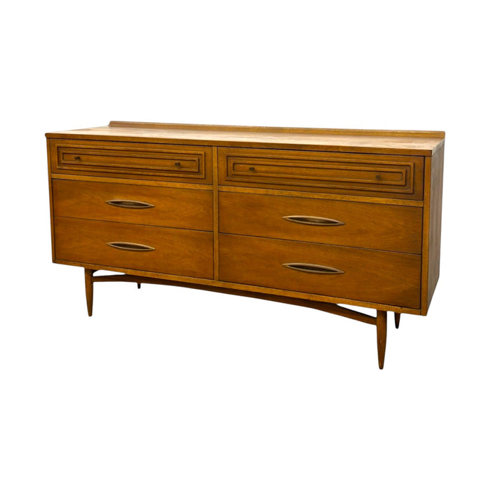 Vintage Mid-Century Modern Broyhill Premier Sculptra 6 Drawer Dresser.