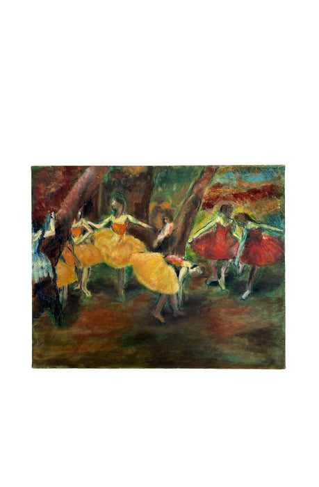 Edger Degas “Before the performance “ Abstract Ballerinas painting on Canvas